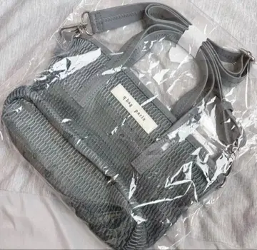 q bag 네스트 지퍼 슈퍼 미니 애쉬 그레이