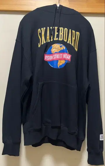 VISION STREET WEAR 스케이트보드 후드 부착 맨투맨