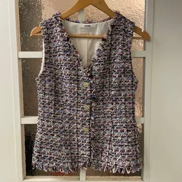 SNIDEL 멀티 컬러 트위드 베스트