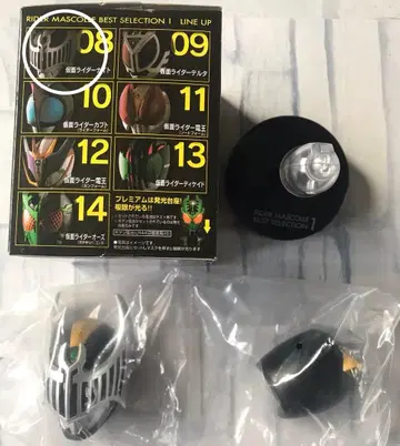 가면라이더 마스크 컬렉션 마스콜레 가면라이더 나이트 발광 받침대