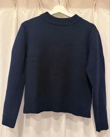 MHL. 울 네이비 크루넥 스웨터 사이즈 II