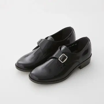 HARUTA 237 블랙 몽크 스트랩 신발