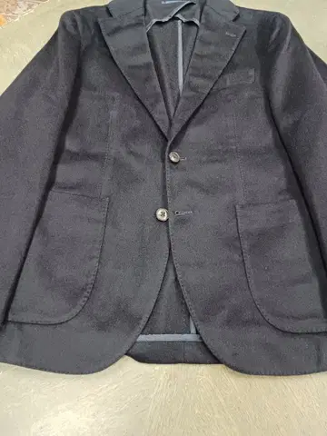 블랙 캐시미어 100% 싱글 2B 자켓 used