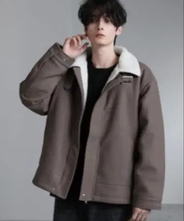 아스트로노미 빅 실루엣 보아 안감 멜톤 2way 숏 블루종 아우터