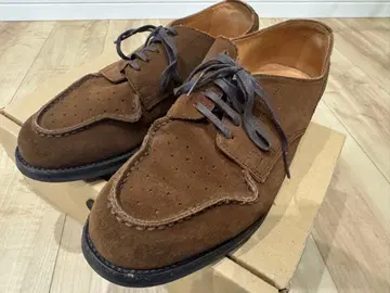 핸더 스킴 브라운 스웨이드 윙팁 드레스 슈즈