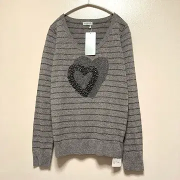 택 포함 새상품 울 캐시미어 비쥬 라메 38 en recre