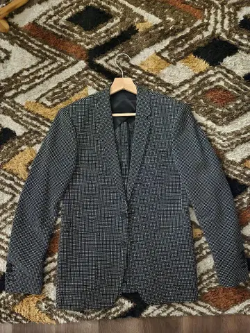 sandro homme paris 체크 무늬 테일러드 자켓 46