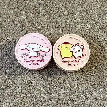 INTO U 퍼리 쿠션 블러쉬 폼폼푸딩 시나몬 콜라보