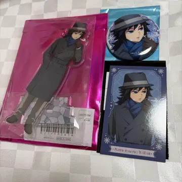 귀멸의 칼날 AGF 토미오카 기유 아크릴 스탠드 캔뱃지 폴라로이드풍 카드