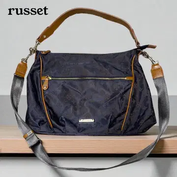 새상품급 russet 나일론 2WAY 올 패턴 숄더백 NAVY A4