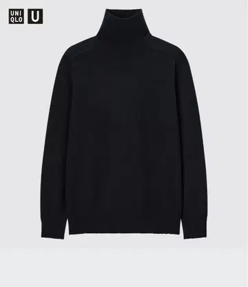 유니클로 유 크레이프 울 터틀넥 스웨터