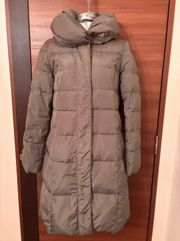 다운 롱 코트 A라인 여성용 L 사이즈