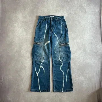 PERSON INTENTION damage baggy denim