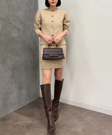 [ 세트 아이템 ] 울 카포크 니트 세트