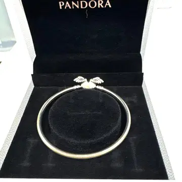 판도라 실버 팔찌 하트와 날개