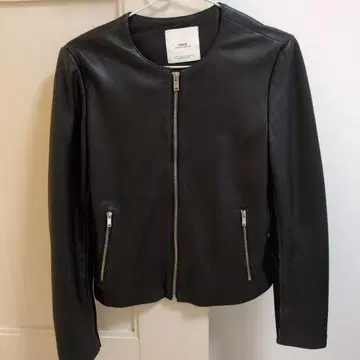 MNG Mango 천연 가죽 가죽 자켓 S 사이즈