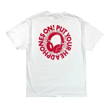 헤드폰 티셔츠 [화이트] 함브레더즈