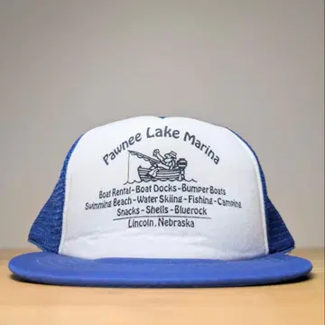 80s 데드스탁 Pawnee Lake Marina 캡 기업 로고