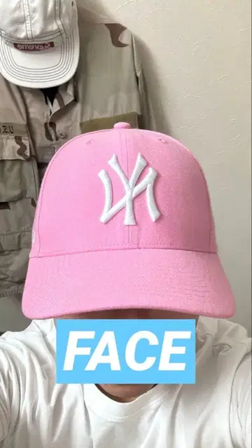뉴욕 양키스 핑크 캡