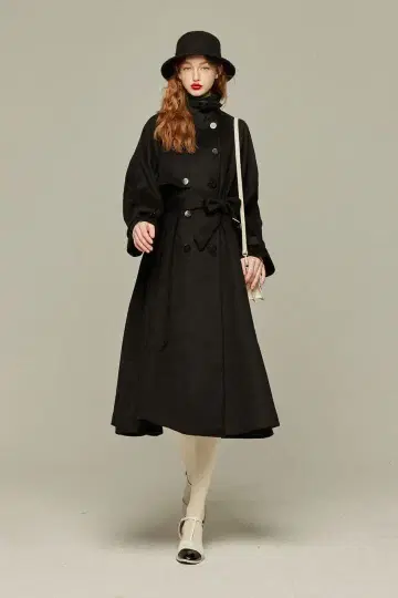 Tnewties [ 매우 중요한 미션 ] 2WAY 더블 브레스트 울 코트