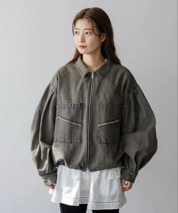 Kastane 데님 더블 ZIP 자켓