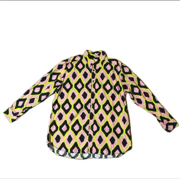 WAXMAN BROTHERS 다이아몬드 패턴 긴팔 셔츠