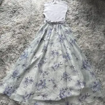 머큐리 듀오 플라워 도킹 민소매 원피스 민트 M 새상품급