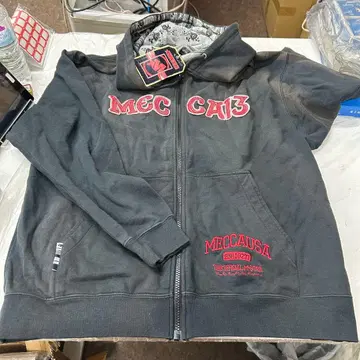 MECCA 남성용 후드티 M 사이즈 블랙 후드 부착 택 포함