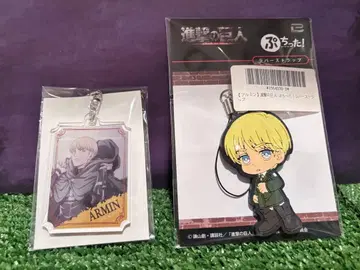 진격의 거인 알민 아크릴 키링&러버 스트랩