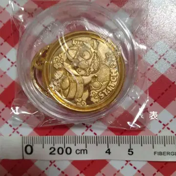 요코하마 차이나타운 스티치 금메달 키링