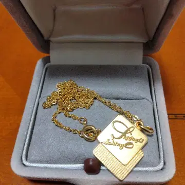 미사용 새상품 신뇨엔 골드 펜던트 목걸이 금 도금 세트 넥타이핀 있음