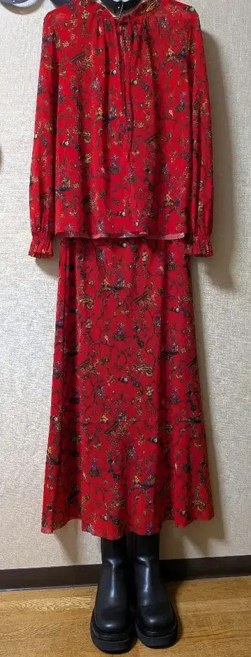 비비안 탐 셋업 블라우스 상의 스커트 팬더 동물