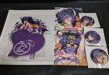 봄버걸 푸룬 아크릴 스탠드 캔뱃지 색지