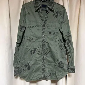 HYSTERIC GLAMOUR 밀리터리 자켓 올리브 그린