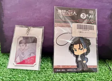 진격의 거인 엘렌 예거 아크릴 키링 & 러버 스트랩 세트