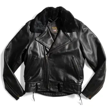 반손 더블 라이더 자켓 가죽 자켓 CHP 옷깃 보아