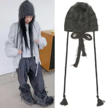 TYPESERVICE 타입 서비스 Strap Fur Hat
