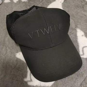 V12 블랙 메쉬 캡