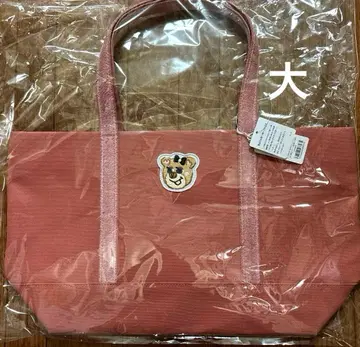 새상품 FEILER 올드 테디 와펜 토트백 핑크 대