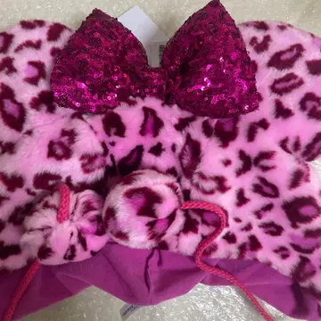 미니 표범 무늬 레오파드 무늬 팬 캡 디즈니