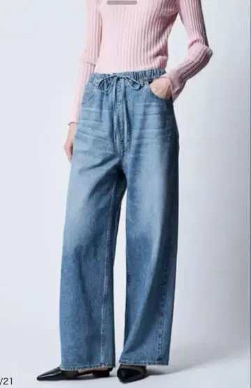 DRAWER 블리치 데님 5P 드로스트 팬츠