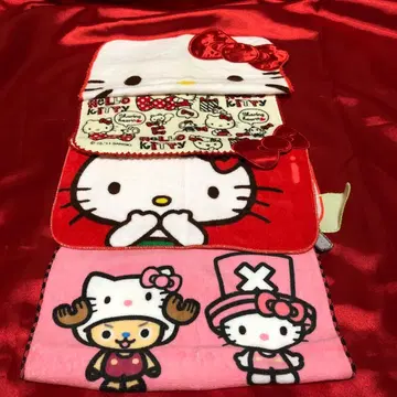 헬로키티 x 원피스 타월 4개 세트