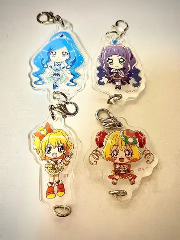 전 78 프리큐어 이어지는 아크릴 참 4개 세트