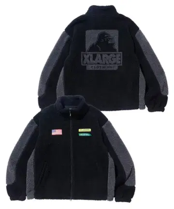 XLARGE 플리스 자켓 블랙 보아 자켓 엑스라지