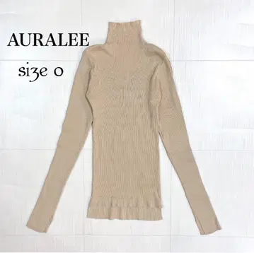 AURALEE GIZA HIGH GAUGE RIB KNIT