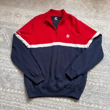 풋조이 하프 지퍼 스웨터 방풍 스웨터 L size