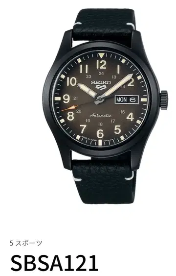 [ SEIKO ] 세이코 오토매틱 손목시계 SBSA121 블랙 새상품급
