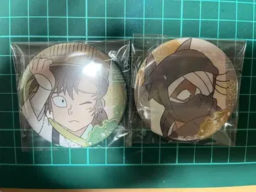 백면상 캔뱃지 이사쿠 잣토 세트