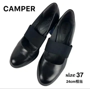 캠퍼 KARA 청키힐 밴딩 스트랩 사이즈 37 24cm