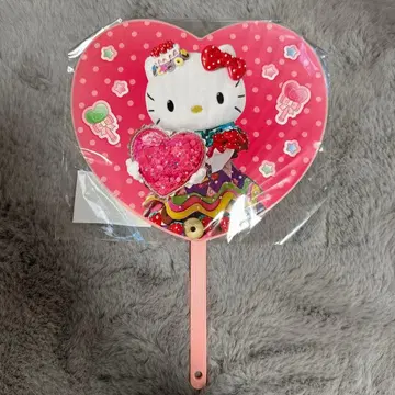 산리오 퓨로랜드 미라클 기프트 퍼레이드 응원 부채 헬로키티